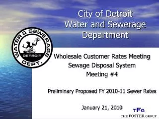 City of Detroit Water and Sewerage Department
