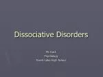 Dissociative Disorders - slide 1