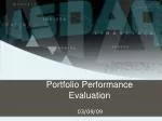 Portfolio Performance Evaluation - slide 1