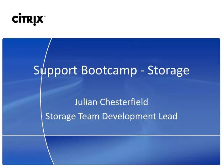 support bootcamp storage
