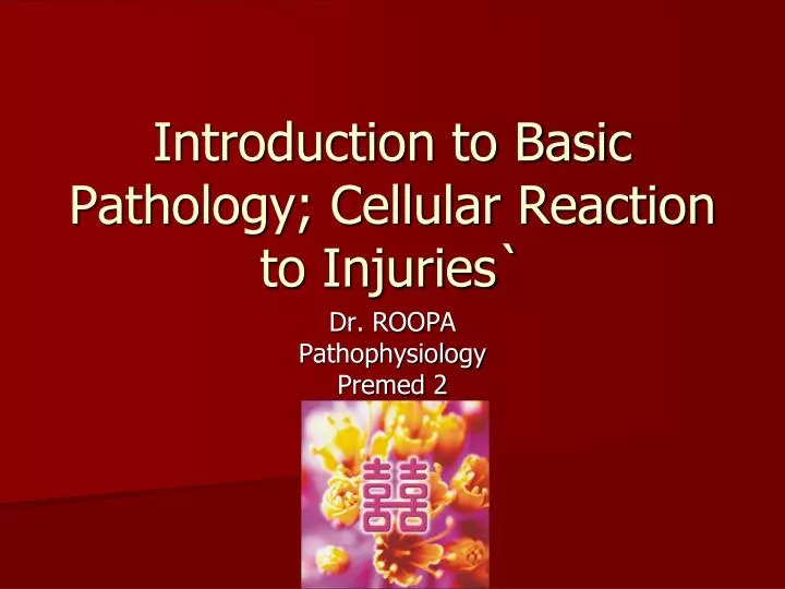 introduction to basic pathology cellular reaction to injuries