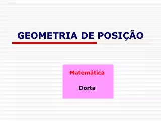 geometria de posi o