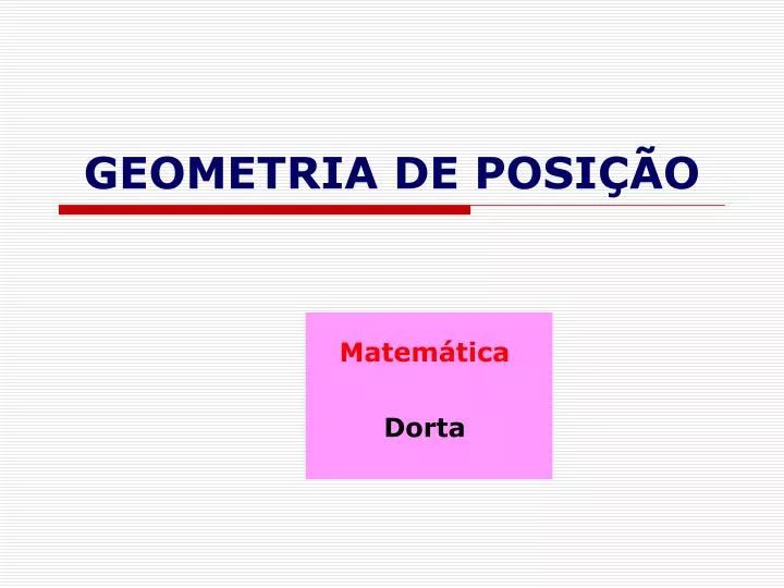 geometria de posi o