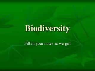 PPT - Biodiversity PowerPoint Presentation, Free Download - ID:9684753