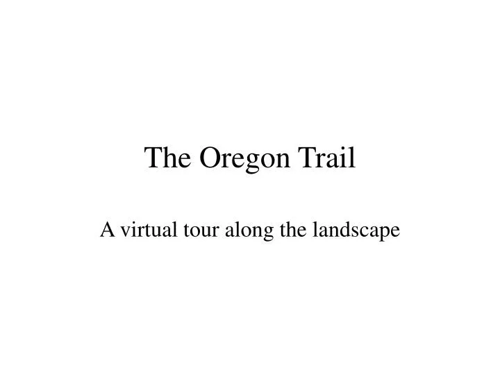 the oregon trail