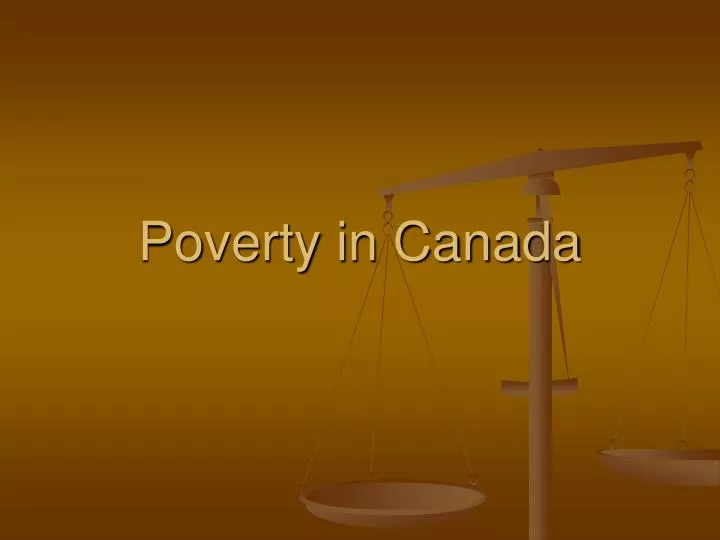 poverty in canada