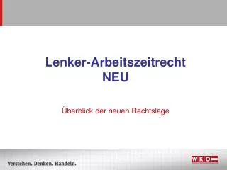 lenker arbeitszeitrecht neu