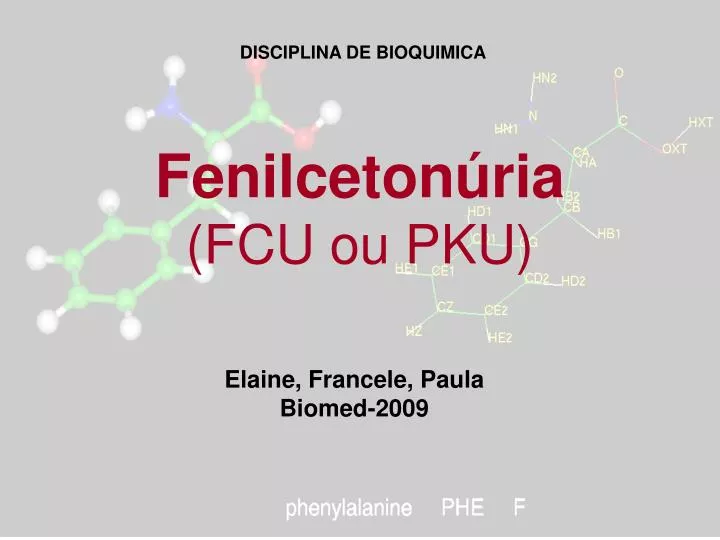 fenilceton ria fcu ou pku