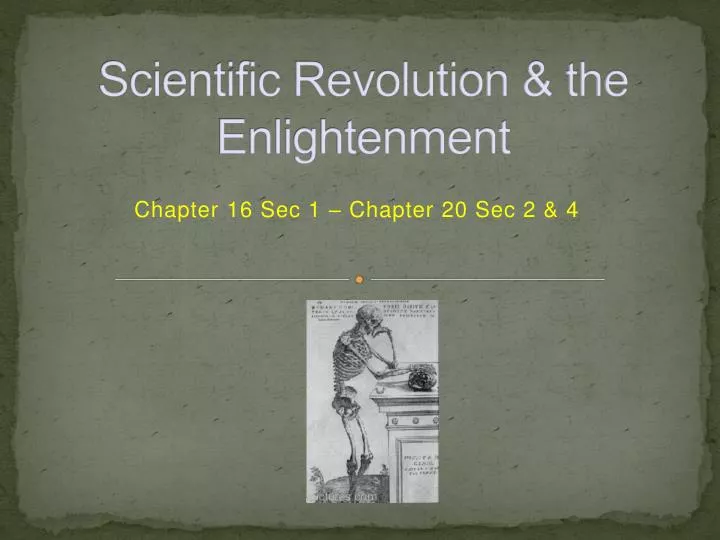 scientific revolution the enlightenment