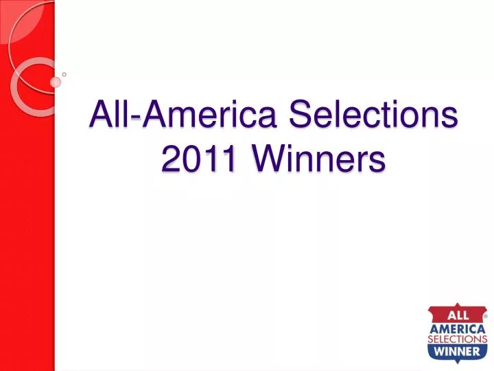 all america selections 2011 winners