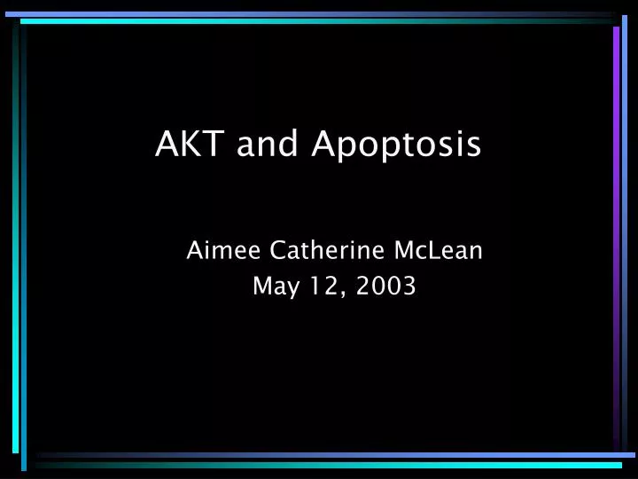 akt and apoptosis