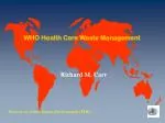 WHO Health Care Waste Management - slide 1