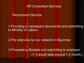 HR Consultant Services