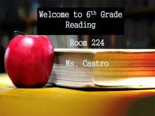 Room 224 Ms. Castro