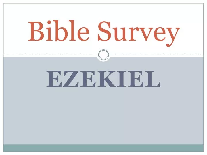 bible survey