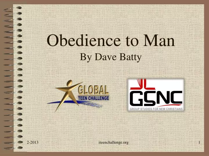 obedience to man by dave batty