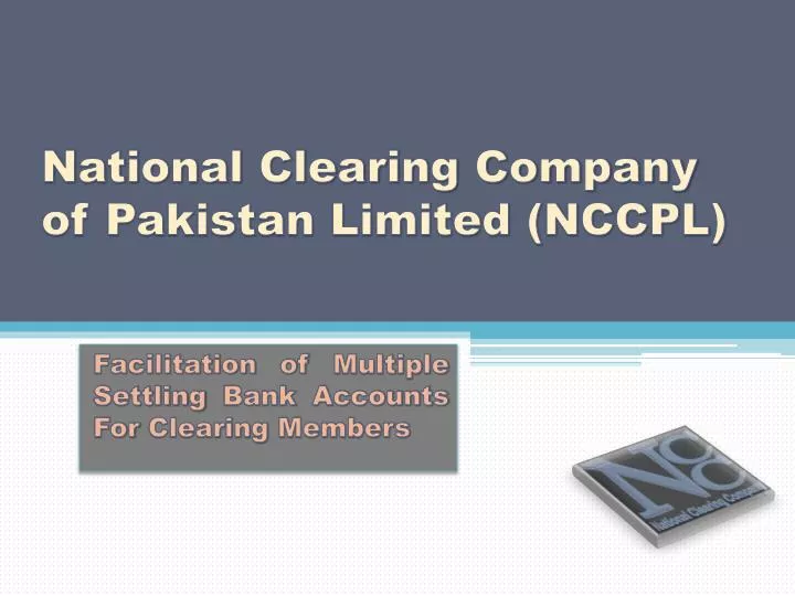national clearing company of pakistan limited nccpl