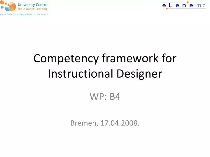 competency framework for instructional designer
