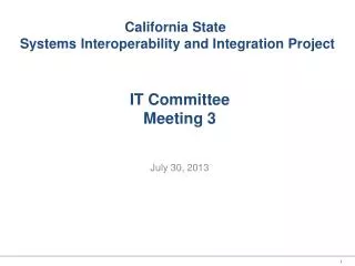 IT Committee Meeting 3
