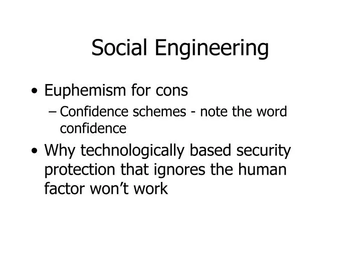 social engineering