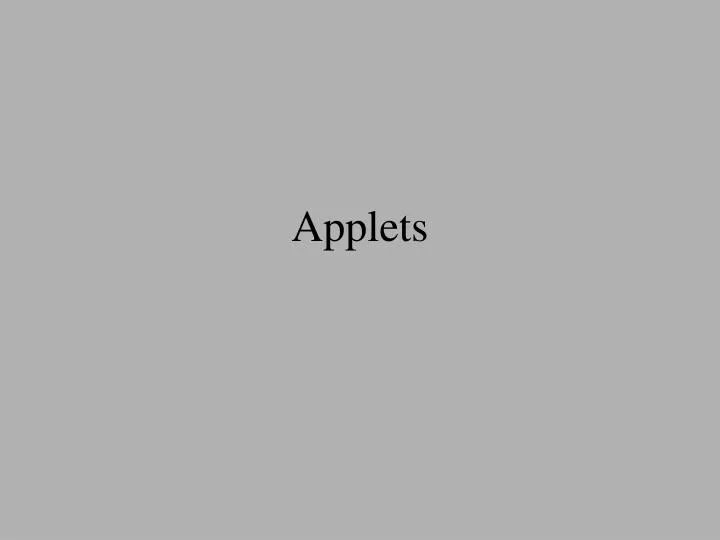 applets