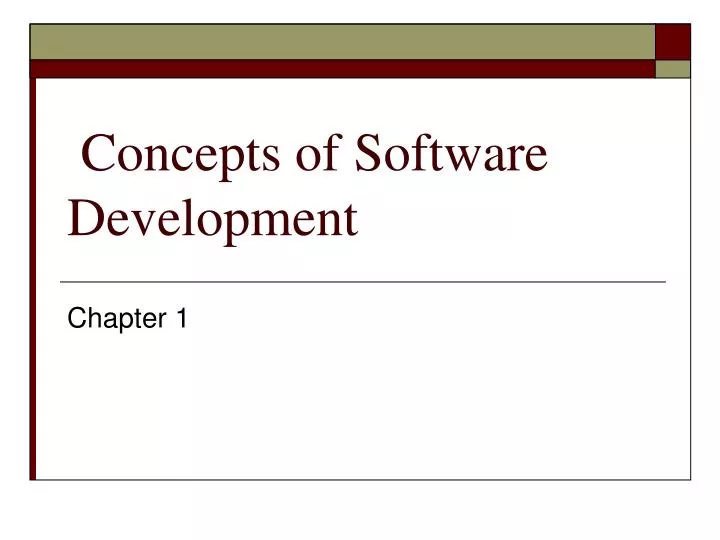 concepts of software development
