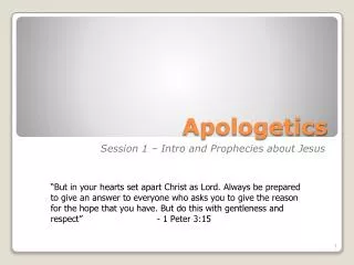 Apologetics