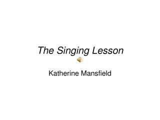 The Singing Lesson