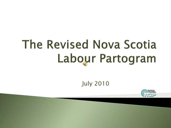 the revised nova scotia labour partogram