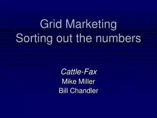 Grid Marketing Sorting out the numbers