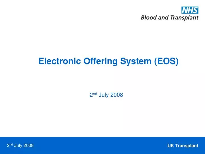 electronic offering system eos