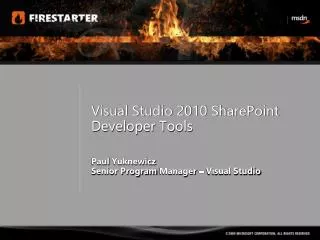 Visual Studio 2010 SharePoint Developer Tools