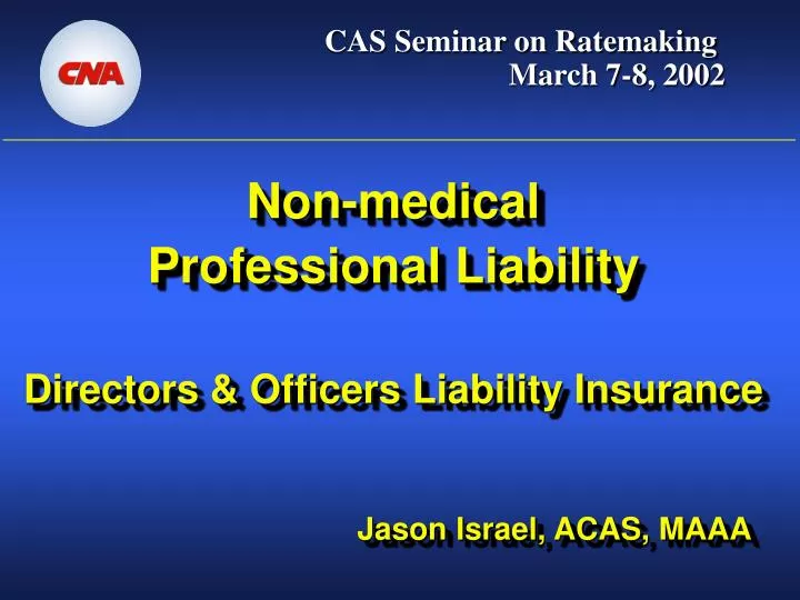 non medical professional liability directors officers liability insurance