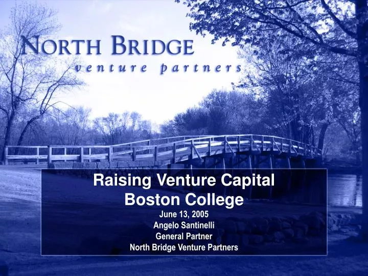 raising venture capital boston college