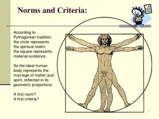 Norms and Criteria: