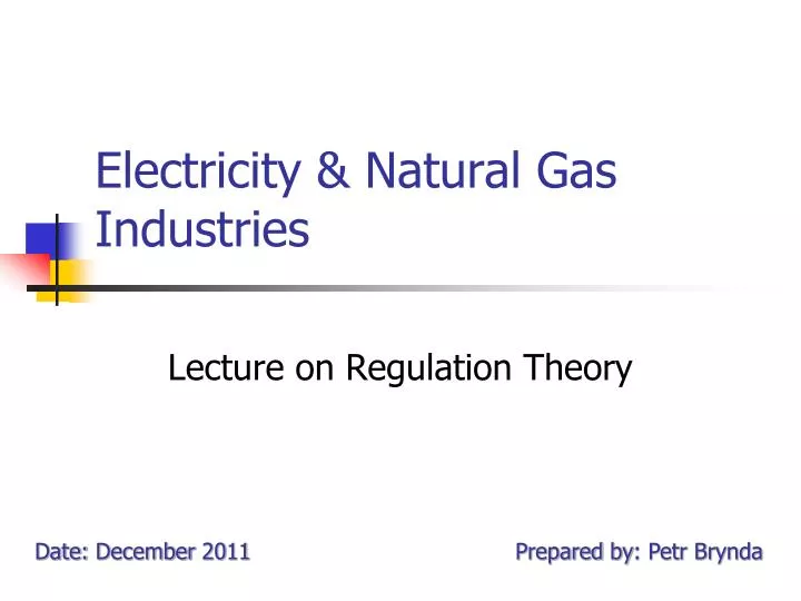 electricity natural gas industries