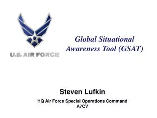 Global Situational Awareness Tool (GSAT)