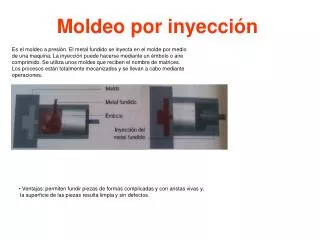 moldeo por inyecci n