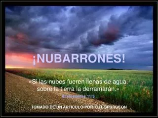 ¡ NUBARRONES!