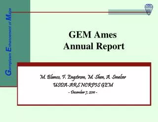 GEM Ames Annual Report