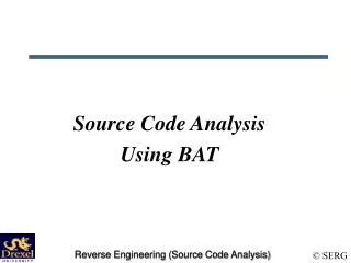 Source Code Analysis Using BAT