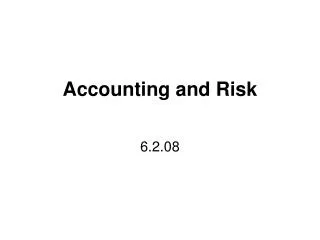 accounting and risk