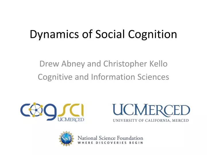 dynamics of social cognition