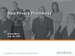 Data Privacy Procedures - slide 1