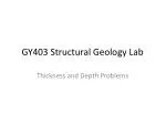 GY403 Structural Geology Lab - slide 1