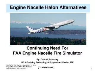 Engine Nacelle Halon Alternatives