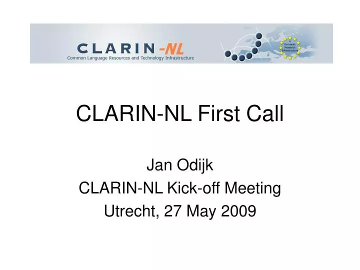 clarin nl first call