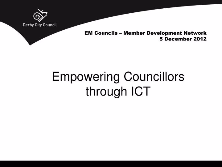 em councils member development network 5 december 2012