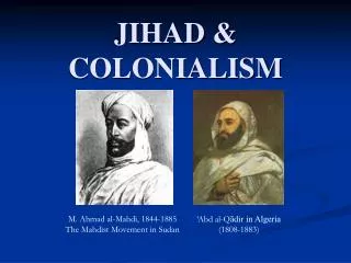 JIHAD &amp; COLONIALISM