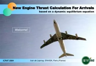 New Engine Thrust Calculation For Arrivals